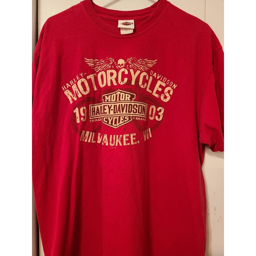 Harley-Davidson Milwaukee T-shirt Vintage 1903 Graphic. Conway Arkansas Size XL